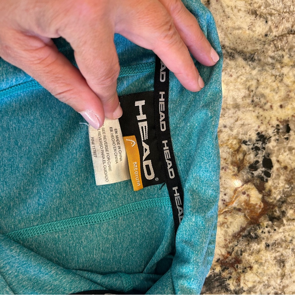 Head Teal Quarter-Zip Pullover - image 2